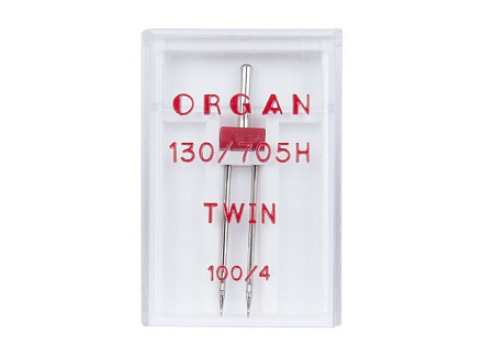 Иглы Organ двойные 100\4 ( 1 шт)