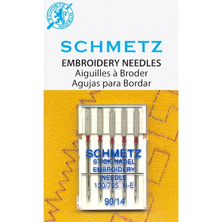 Игла SCHMETZ вышивальные № 90 ( 5 шт )